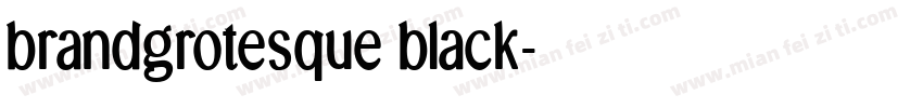 brandgrotesque black字体转换